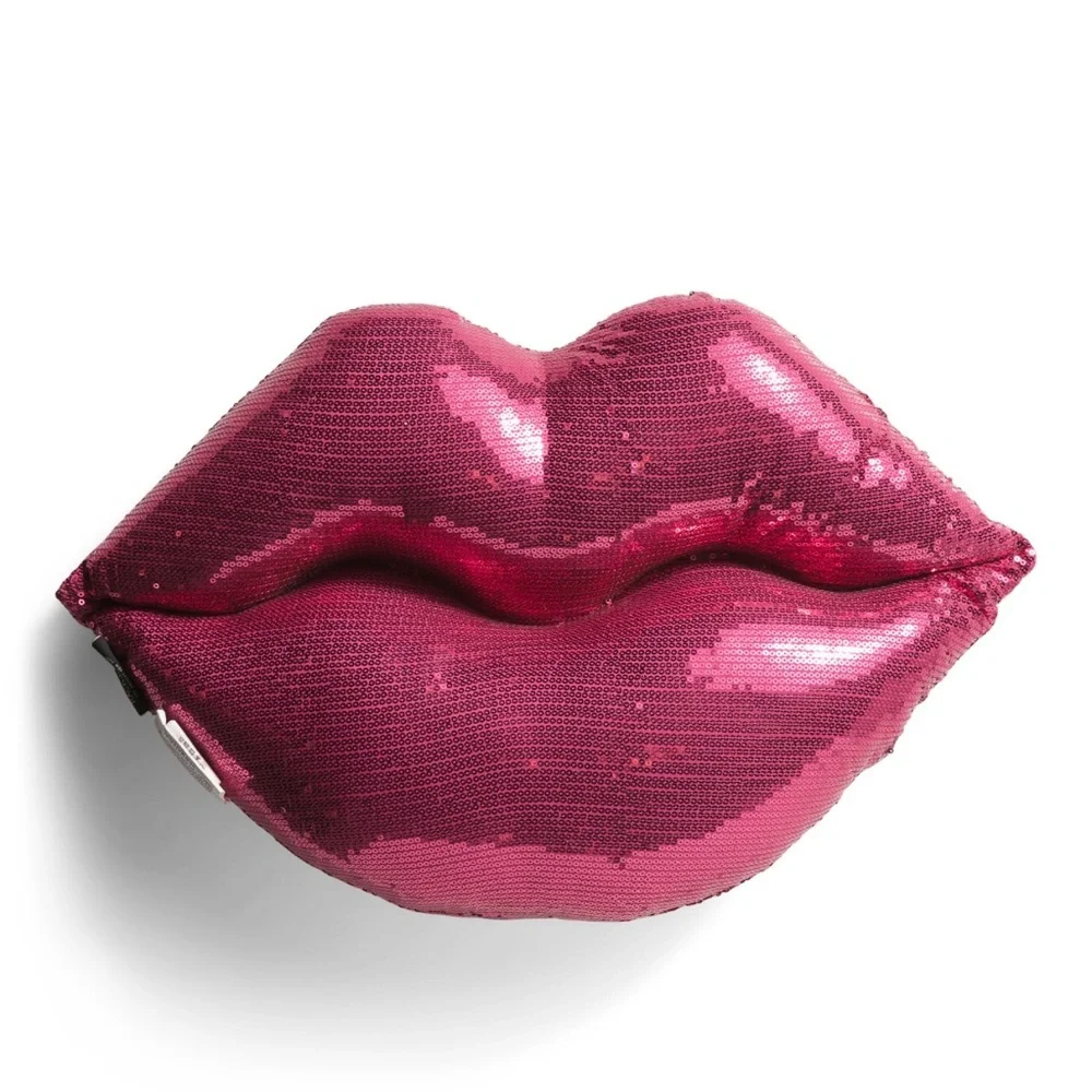 Rachel Zoe Two-Sided Sequin Lip Decorative Pillow